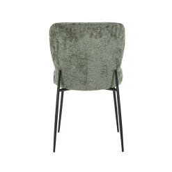 Eetkamerstoel Darby Chenille kleur Groen - Loft24.nl