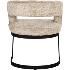 Eetkamerstoel Ellis Chenille kleur Beige - Loft24.nl