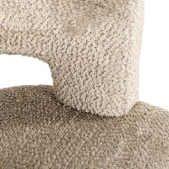 Eetkamerstoel Ellis Chenille kleur Beige - Loft24.nl