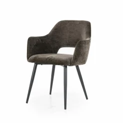 Eetkamerstoel Esmee met armleuning - Bruin - Loft24.nl