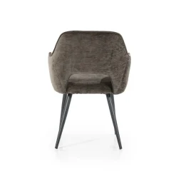 Eetkamerstoel Esmee met armleuning - Bruin - Loft24.nl