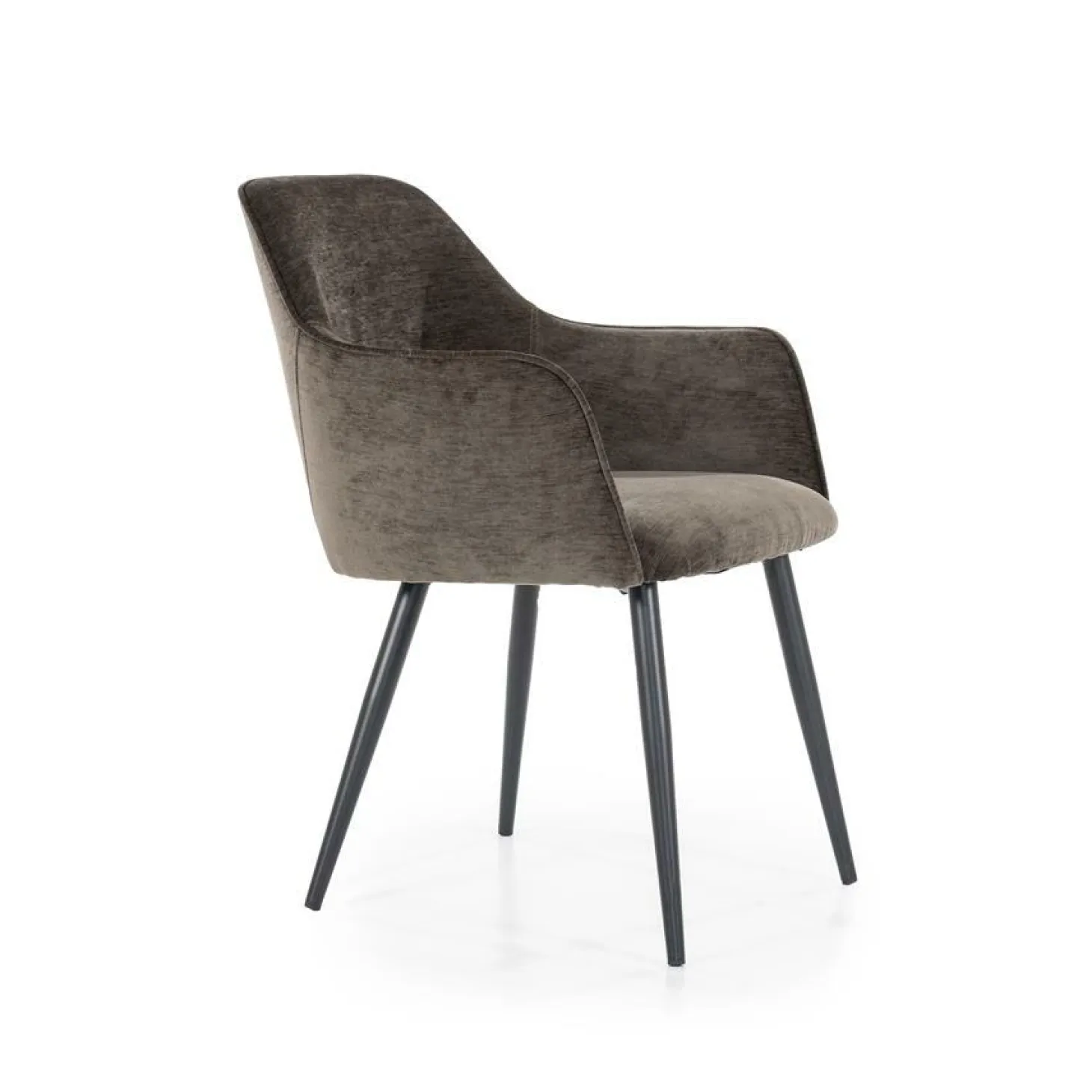 Eetkamerstoel Esmee met armleuning - Bruin - Loft24.nl