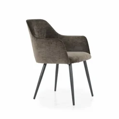 Eetkamerstoel Esmee met armleuning - Bruin - Loft24.nl