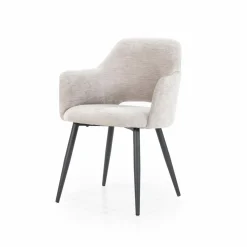 Eetkamerstoel Esmee met armleuning - Beige - Loft24.nl