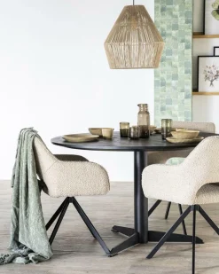 Eetkamerstoel Fabio Bouclé - Bruin - Loft24.nl