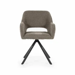 Eetkamerstoel Fabio Bouclé - Bruin - Loft24.nl