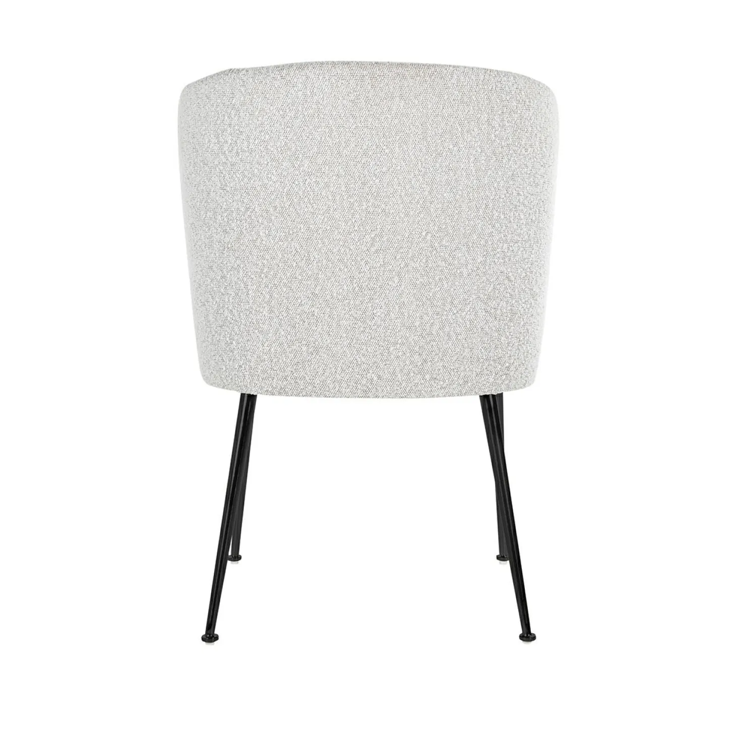 Eetkamerstoel Fallon Bouclé kleur Wit - Loft24.nl