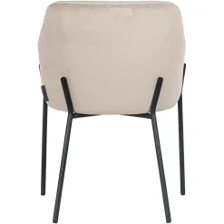 Eetkamerstoel Fay Velvet kleur Khaki - Loft24.nl