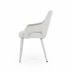 Eetkamerstoel Fika Bouclé - kleur Beige - Loft24.nl