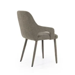 Eetkamerstoel Fika Bouclé - kleur Bruin - Loft24.nl