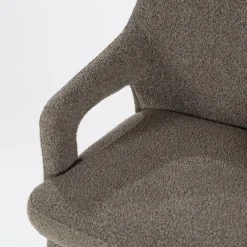 Eetkamerstoel Fika Bouclé - kleur Bruin - Loft24.nl