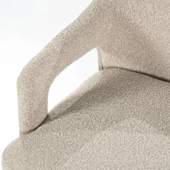 Eetkamerstoel Fika Bouclé - kleur Taupe - Loft24.nl