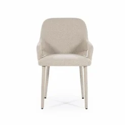Eetkamerstoel Fika Bouclé - kleur Taupe - Loft24.nl