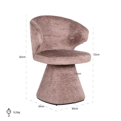 Eetkamerstoel Gatsbi Chenille - Loft24.nl