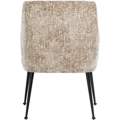 Eetkamerstoel Harley Chenille kleur Shitake - Loft24.nl