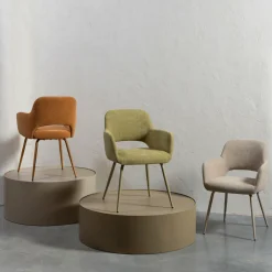 Eetkamerstoel Jenny Geweven - sage - Loft24.nl