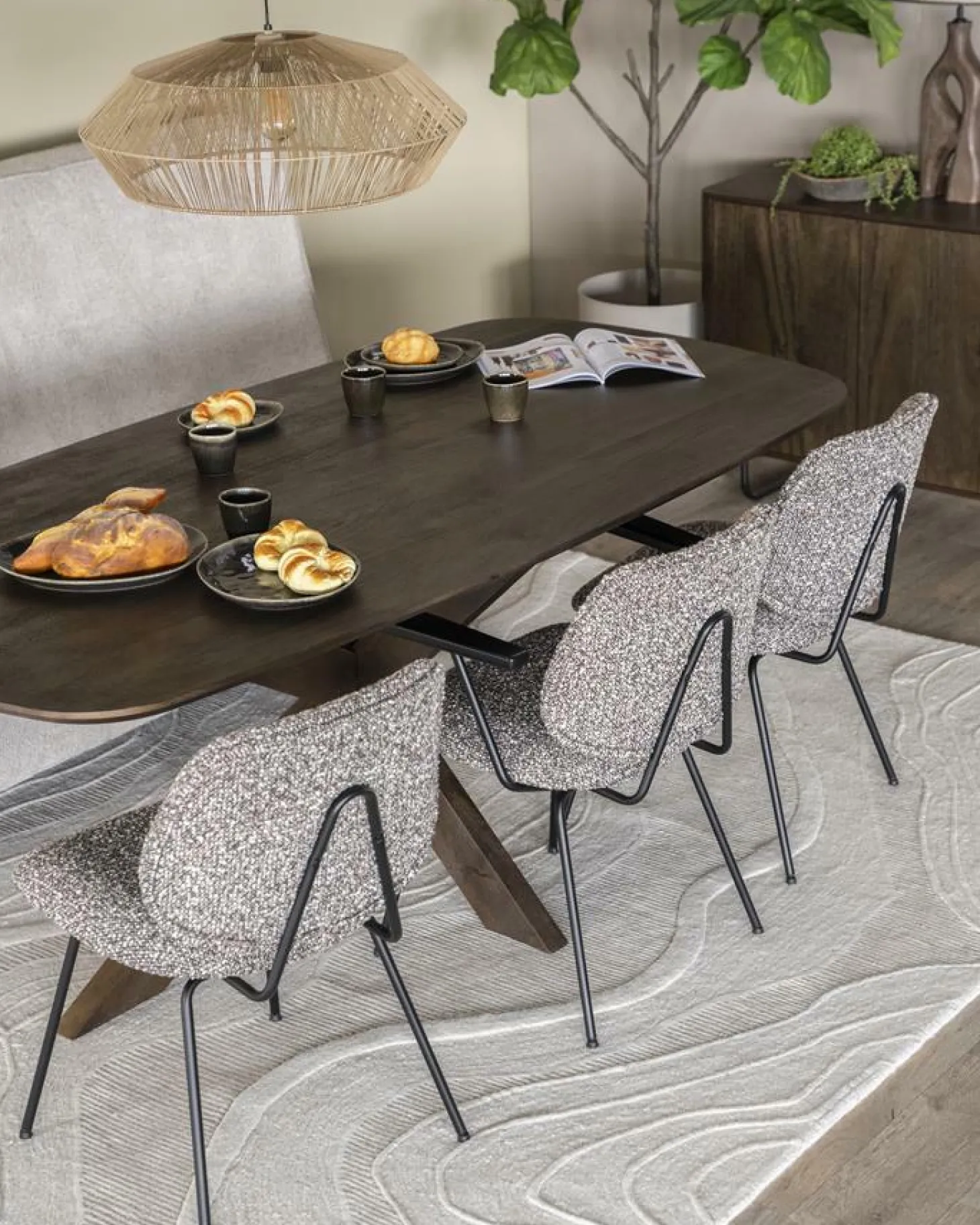 Eetkamerstoel Jon - Taupe - Loft24.nl