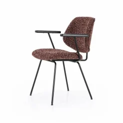 Eetkamerstoel Jon met armleuning - Rood - Loft24.nl