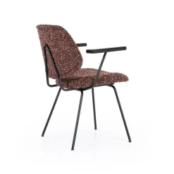 Eetkamerstoel Jon met armleuning - Rood - Loft24.nl