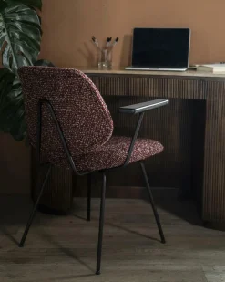 Eetkamerstoel Jon met armleuning - Rood - Loft24.nl