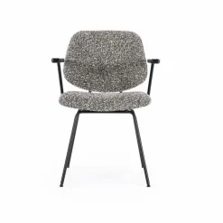 Eetkamerstoel Jon met armleuning - Taupe - Loft24.nl