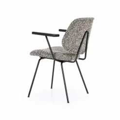 Eetkamerstoel Jon met armleuning - Taupe - Loft24.nl