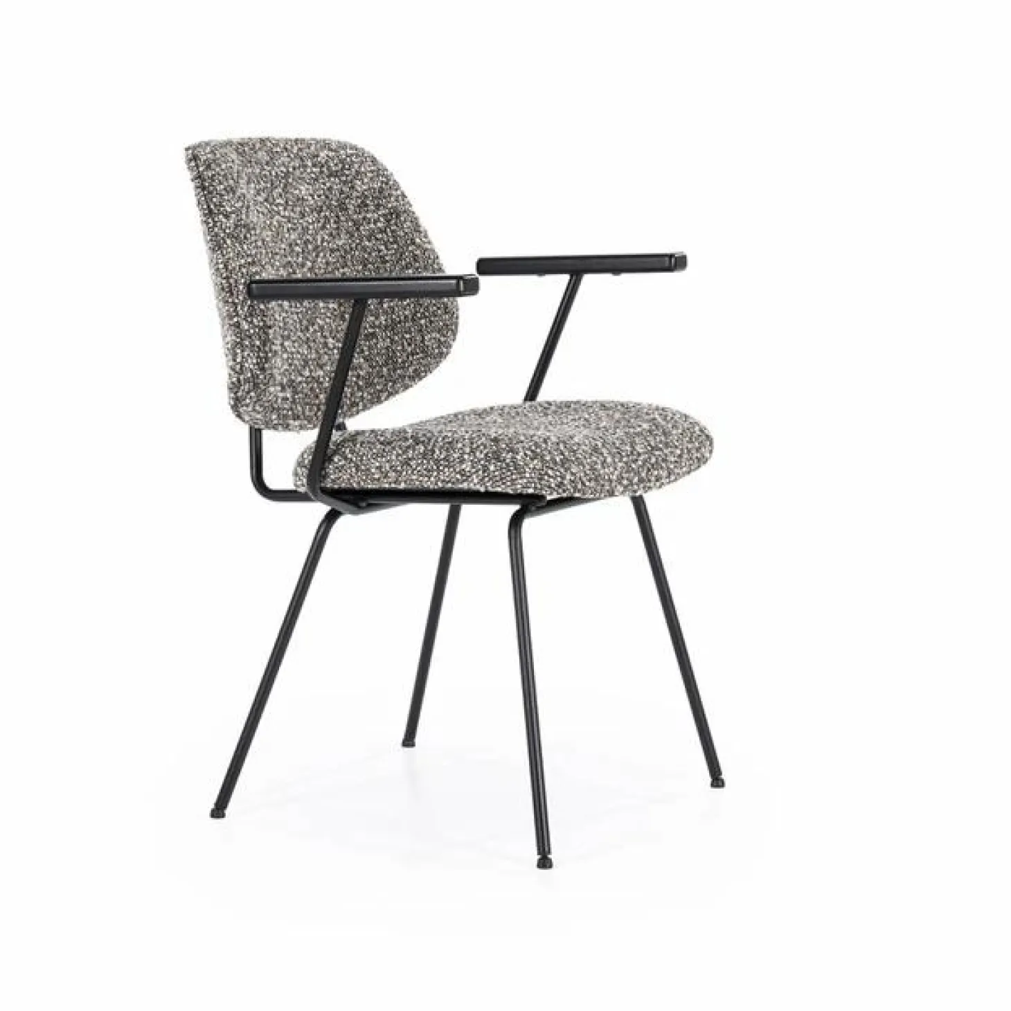 Eetkamerstoel Jon met armleuning - Taupe - Loft24.nl