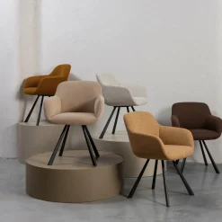 Eetkamerstoel Juno Mesh - Espresso - Loft24.nl