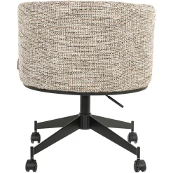 Eetkamerstoel Lana Graffic stof kleur Beige - Loft24.nl