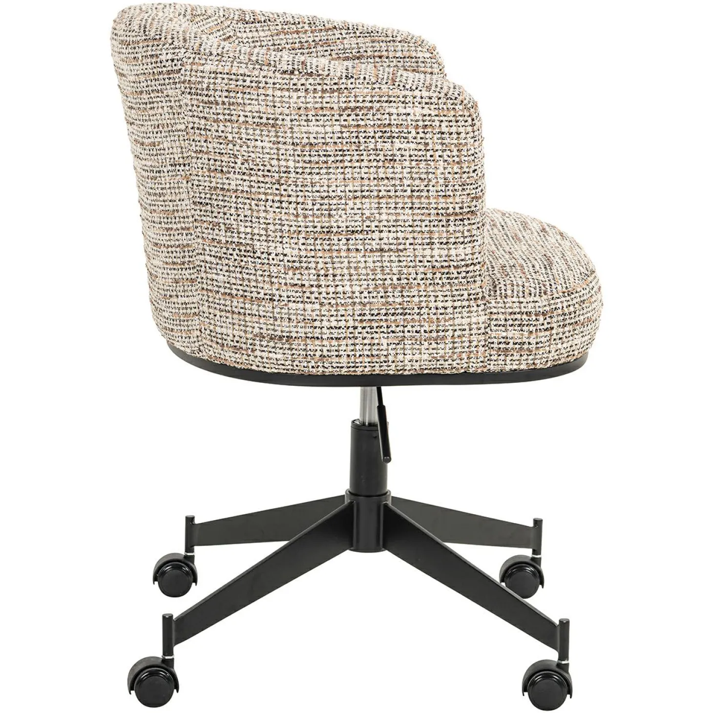 Eetkamerstoel Lana Graffic stof kleur Beige - Loft24.nl