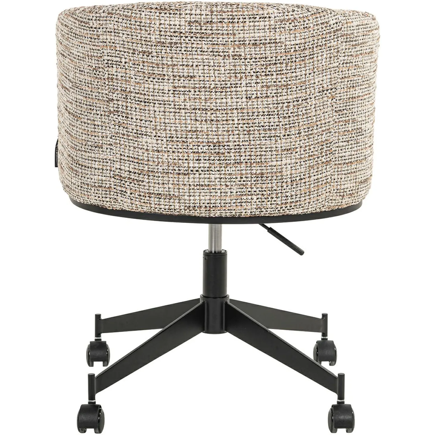 Eetkamerstoel Lana Graffic stof kleur Beige - Loft24.nl