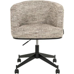 Eetkamerstoel Lana Graffic stof kleur Beige - Loft24.nl