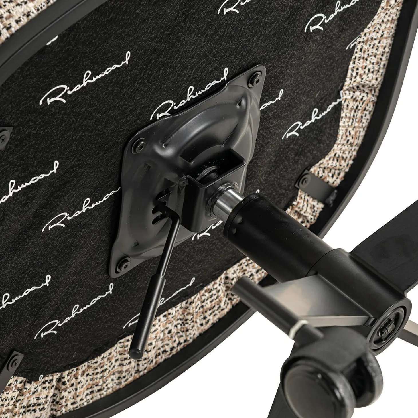 Eetkamerstoel Lana Graffic stof kleur Beige - Loft24.nl