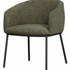 Eetkamerstoel Leon Bouclé - Groen - Loft24.nl