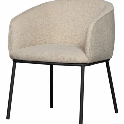 Eetkamerstoel Leon Bouclé - Naturel - Loft24.nl