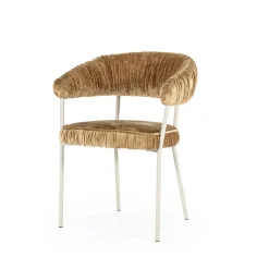 Eetkamerstoel Lizzy - Mosterd - Loft24.nl