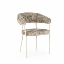 Eetkamerstoel Lizzy - Taupe - Loft24.nl