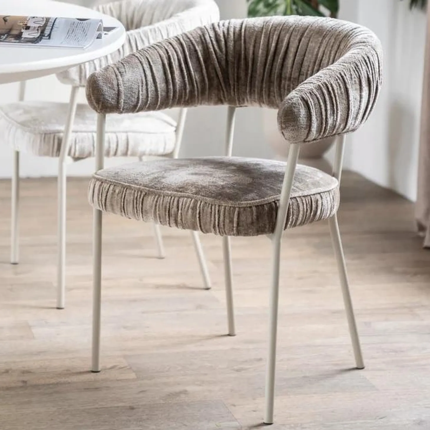 Eetkamerstoel Lizzy - Taupe - Loft24.nl