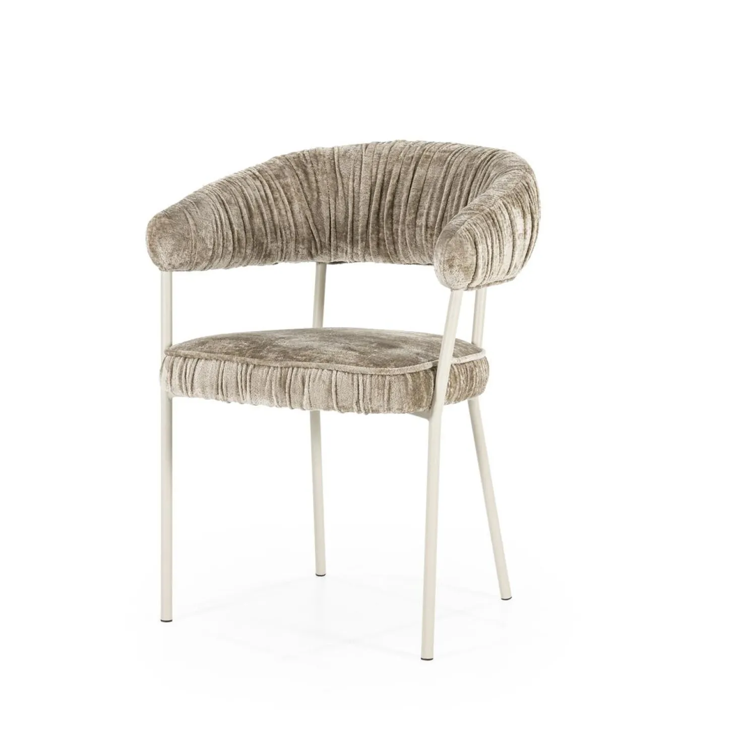 Eetkamerstoel Lizzy - Taupe - Loft24.nl