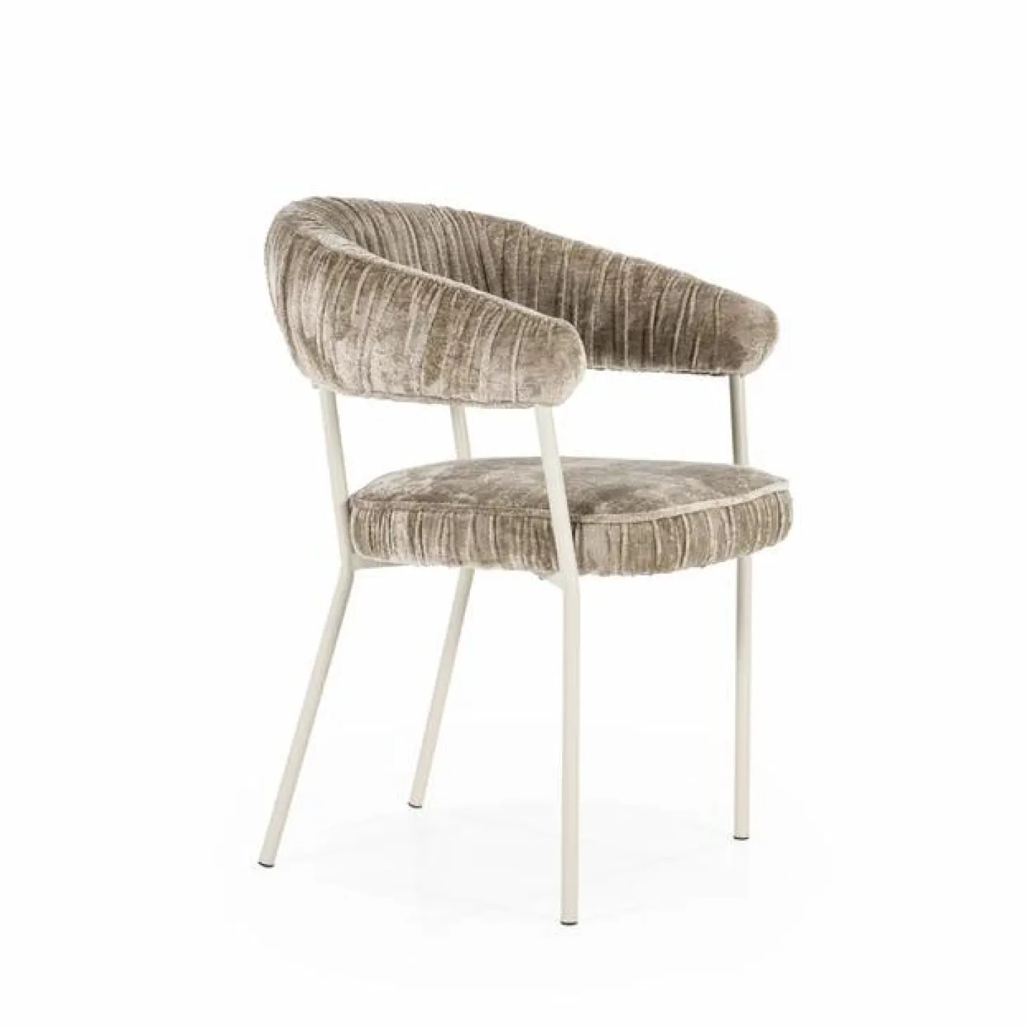 Eetkamerstoel Lizzy - Taupe - Loft24.nl