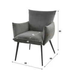 Eetkamerstoel Lobby - Velours Groen - Loft24.nl