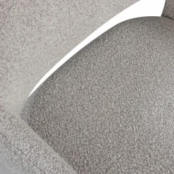 Eetkamerstoel Lyric Op wielen Bouclé - Greige - Loft24.nl