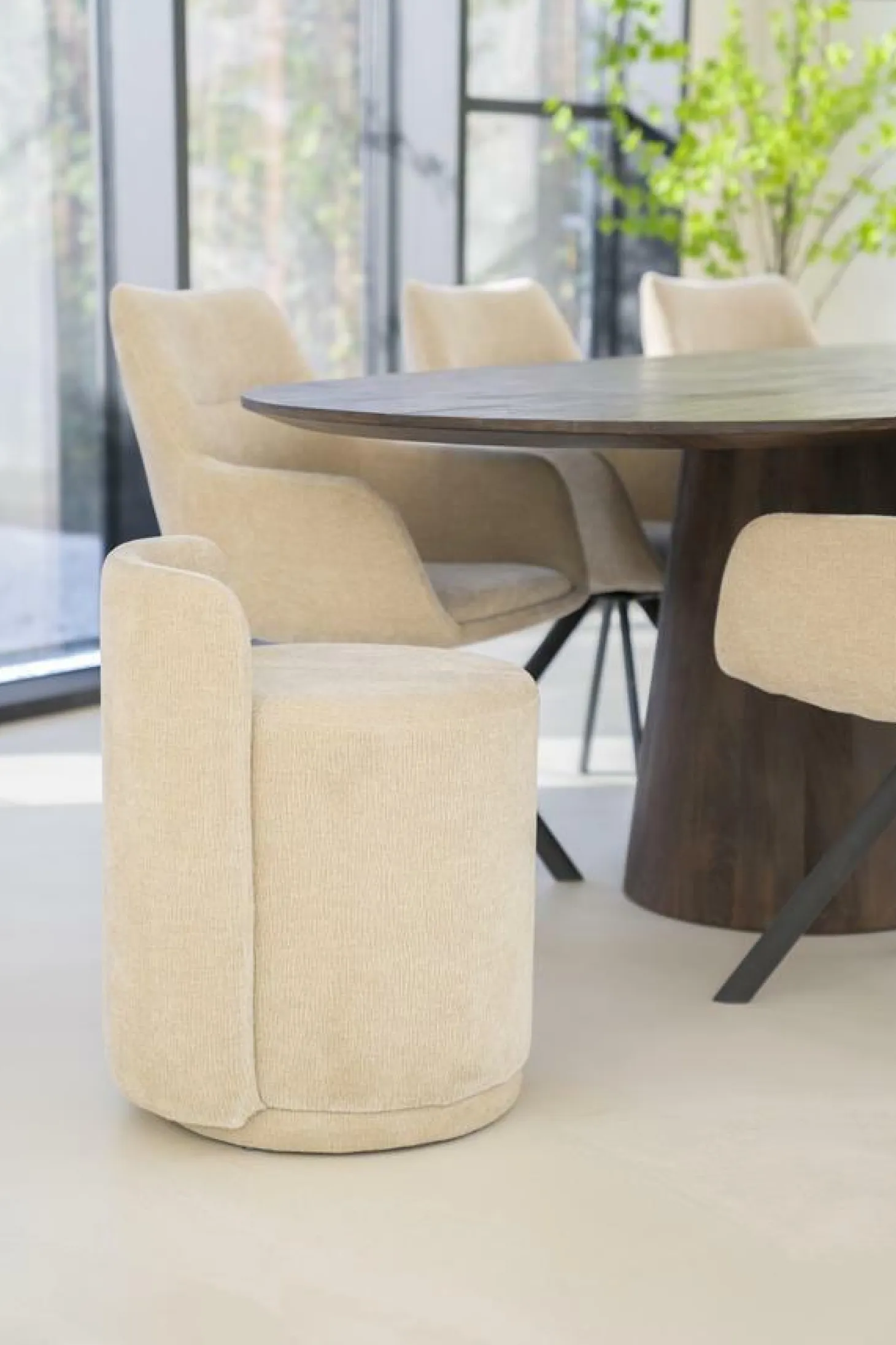 Eetkamerstoel Marque - Taupe - Loft24.nl