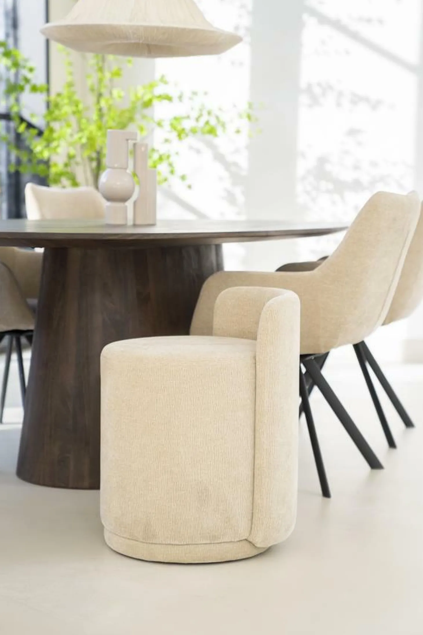 Eetkamerstoel Marque - Taupe - Loft24.nl