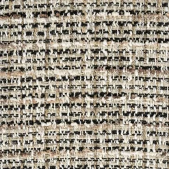 Eetkamerstoel Micha Geweven stof en eikenhout - Taupe - Loft24.nl