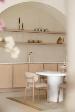 Eetkamerstoel Mikky Naturel - Taupe - Loft24.nl