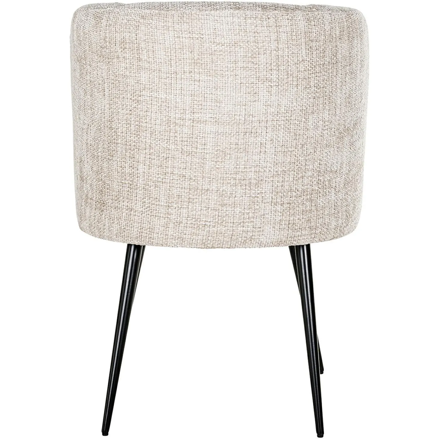 Eetkamerstoel Morton Chenille kleur Naturel - Loft24.nl