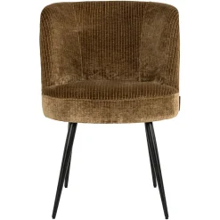 Eetkamerstoel Morton Velvet kleur Olijfgroen - Loft24.nl