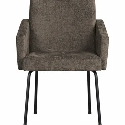 Eetkamerstoel Mount Chenille - Grijs/Bruin - Loft24.nl
