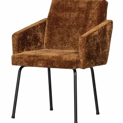 Eetkamerstoel Mount 3D Chenille Middenbruin - Loft24.nl